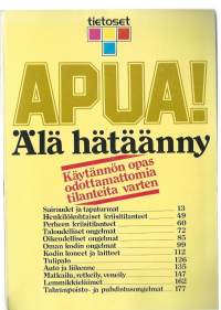 Apua! Älä hätäänny : käytännön opas odottamattomia tilanteita varten / [kirj.: Sirkka Backman... ja muita].