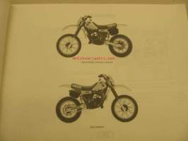 Yamaha YZ125J´82 parts catalog varaosaluettelo