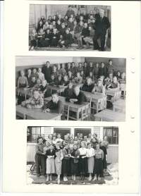 Kouluaikoja 1950 - 60 luku - valokuvia albumin sivulla -  valokuva