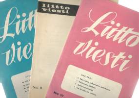 Liittoviesti  1961;10, 1963;9 ja 1964;2 yht 3 lehteä