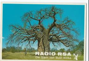 Radio RSA Etelä-Afrikka - Radioamatöörin kuittauskortti  1974 postikortti