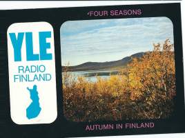 YLE Radio Finland - Radioamatöörin kuittauskortti  kulkematon postikortti