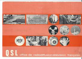QAL Ranska - Radioamatöörin kuittauskortti  1974  postikortti