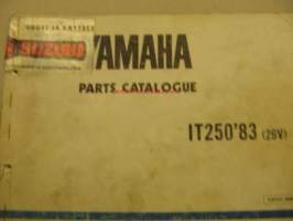 Yamaha IT250Z 83 parts catalogue varaosaluettelo