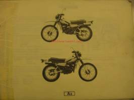 Yamaha DT125MX´80 parts catalogue varaosaluettelo