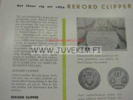 Rekord Clipper halmskärare olkisilppuri puimakoneisiin -esite