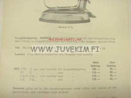 Sampo &quot;Mainos&quot; elektriska stryklod -esite 