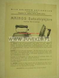 Mainos satsstrykjärn -esite 