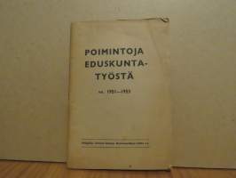 Poimintoja eduskuntatyöstä vv. 1951-1953
