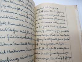 Saksalaisen koulupojan muistivihko vv. 1940-41 -german schoolboy´s notebook