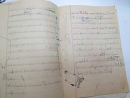 Saksalaisen koulupojan muistivihko vv. 1940-41 -german schoolboy´s notebook