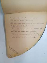 Poesie - Anna Natt och Dag ca. 1891 - svenska flickans album, skriftliga minnesord skrivna av vänner (+ två rittningar) -ruotsalaisen tytön albumi, jossa