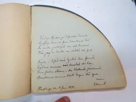 Poesie - Anna Natt och Dag ca. 1891 - svenska flickans album, skriftliga minnesord skrivna av vänner (+ två rittningar) -ruotsalaisen tytön albumi, jossa