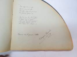 Poesie - Anna Natt och Dag ca. 1891 - svenska flickans album, skriftliga minnesord skrivna av vänner (+ två rittningar) -ruotsalaisen tytön albumi, jossa