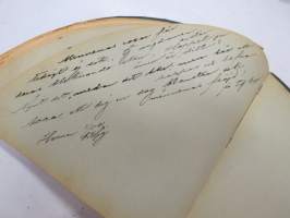 Poesie - Anna Natt och Dag ca. 1891 - svenska flickans album, skriftliga minnesord skrivna av vänner (+ två rittningar) -ruotsalaisen tytön albumi, jossa
