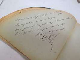 Poesie - Anna Natt och Dag ca. 1891 - svenska flickans album, skriftliga minnesord skrivna av vänner (+ två rittningar) -ruotsalaisen tytön albumi, jossa