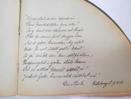 Poesie - Anna Natt och Dag ca. 1891 - svenska flickans album, skriftliga minnesord skrivna av vänner (+ två rittningar) -ruotsalaisen tytön albumi, jossa