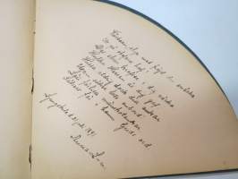 Poesie - Anna Natt och Dag ca. 1891 - svenska flickans album, skriftliga minnesord skrivna av vänner (+ två rittningar) -ruotsalaisen tytön albumi, jossa