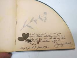 Poesie - Anna Natt och Dag ca. 1891 - svenska flickans album, skriftliga minnesord skrivna av vänner (+ två rittningar) -ruotsalaisen tytön albumi, jossa