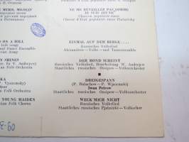 Международная выставка химия - Kansainvälinen kemian näyttely (Moskovassa 1965) - Melodija-levy-yhtiön single &quot;ай да как на