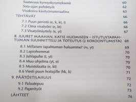 Juuret huomiseen opintoaineistokansio (2002) - Visakoivu / Virtasen visaopas / Kokemuksia visakoivun kasvatuksesta (1951) -curly birch farming