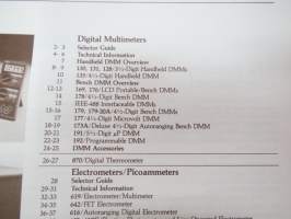 Keithley Electronic Mewasurement Instrumentation - Catalog and Buyers Guide - tuoteluettelo ja opas ostajalle