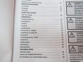 Jonsered CS 2141, CS 2145, CS 2150 motorsåg (moottorisaha) -käyttöohjekirja ruotsiksi / chain saw operator´s manual in swedish