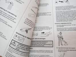 Jonsered CS 2141, CS 2145, CS 2150 motorsåg (moottorisaha) -käyttöohjekirja ruotsiksi / chain saw operator´s manual in swedish