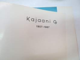 Kajaani Oy 1907-1967 -kuvakirja tehtaan nykypäivästä (saksankielinen) / presentation book of an mill (in german)