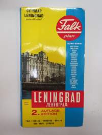 Leningrad Citymap (Ленинград) Falkplan -karta / map