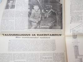 Pienrakentaja 1958 nr 2 - Tiiliteollisuuden yhteenliittymän  - Tiilikeskus Oy:n asiakaslehti -customer magazine - promoting tiles and building with them