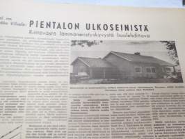 Pienrakentaja 1958 nr 2 - Tiiliteollisuuden yhteenliittymän  - Tiilikeskus Oy:n asiakaslehti -customer magazine - promoting tiles and building with them