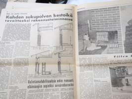 Pienrakentaja 1959 nr 3 - Tiiliteollisuuden yhteenliittymän  - Tiilikeskus Oy:n asiakaslehti - Maatalouden erikosnumero -customer magazine - promoting tiles and