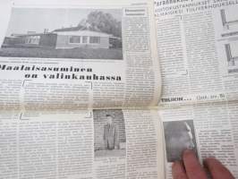 Pienrakentaja 1959 nr 3 - Tiiliteollisuuden yhteenliittymän  - Tiilikeskus Oy:n asiakaslehti - Maatalouden erikosnumero -customer magazine - promoting tiles and