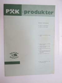 P &amp; K produkter - Pargas Kalbergs Ab broschyrer -brochures
