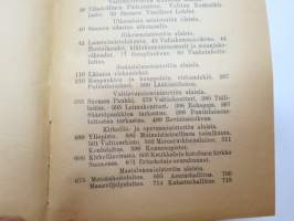 Suomen Valtiokalenteri 1922, sisältää kaiken tarpeellisen ja tarpeettoman tiedon Suomen valtion asioista ja virkamiehistä, esimerkiksi karttapaperin