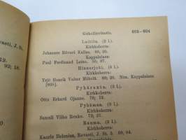 Suomen Valtiokalenteri 1922, sisältää kaiken tarpeellisen ja tarpeettoman tiedon Suomen valtion asioista ja virkamiehistä, esimerkiksi karttapaperin