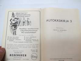 Autokäsikirja 3.2 1955 ... on yhdistetty yhtiömme aikaisemmin julkaisema teos &quot;Auto-, moottoripyörä- ja traktorikuvasto&quot; sekä &quot;Autokäsikirja 2&quot;:n