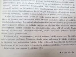 Autokäsikirja 3.1 1954 ...tekniikka ja auton käyttö -automobil technics and use