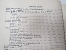 Autokäsikirja 3.1 1954 ...tekniikka ja auton käyttö -automobil technics and use