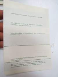 SA  /  Puolustuslaitos Loma-anomuskaavake SA Knto 30 11 61, käyttämätön lomake 60-luvulta -army sheet for leave application, unused, 1960´s