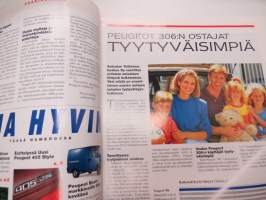 Aja Hyvin 1995 nr 1 -Peugeot autoilun erikoislehti -asiakaslehti / customer magazine