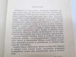 Laulu-Matti -yhteislaulukirja laulujen nimet näkyvät kohteen kuvissa / song book