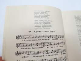 Laulu-Matti -yhteislaulukirja laulujen nimet näkyvät kohteen kuvissa / song book