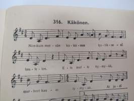 Laulu-Matti -yhteislaulukirja laulujen nimet näkyvät kohteen kuvissa / song book