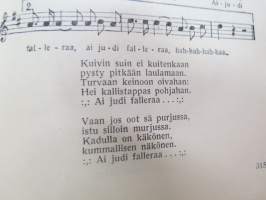 Laulu-Matti -yhteislaulukirja laulujen nimet näkyvät kohteen kuvissa / song book