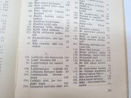 Laulu-Matti -yhteislaulukirja laulujen nimet näkyvät kohteen kuvissa / song book