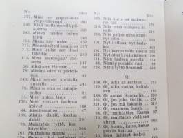 Laulu-Matti -yhteislaulukirja laulujen nimet näkyvät kohteen kuvissa / song book