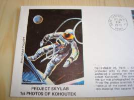 NASA, Project Skylab, 1973, USA, ensipäiväkuori, FDC. Katso myös muut kohteeni, minulla on myynnissä mm. noin 1 200 erilaista amerikkalaista ensipäiväkuorta