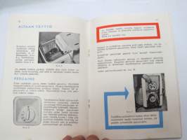 Pesu Huviksi - Rosenlew Huvi pesukone käyttöohje (pulsaattori)  O.Y Porin konepaja -washing machine manual